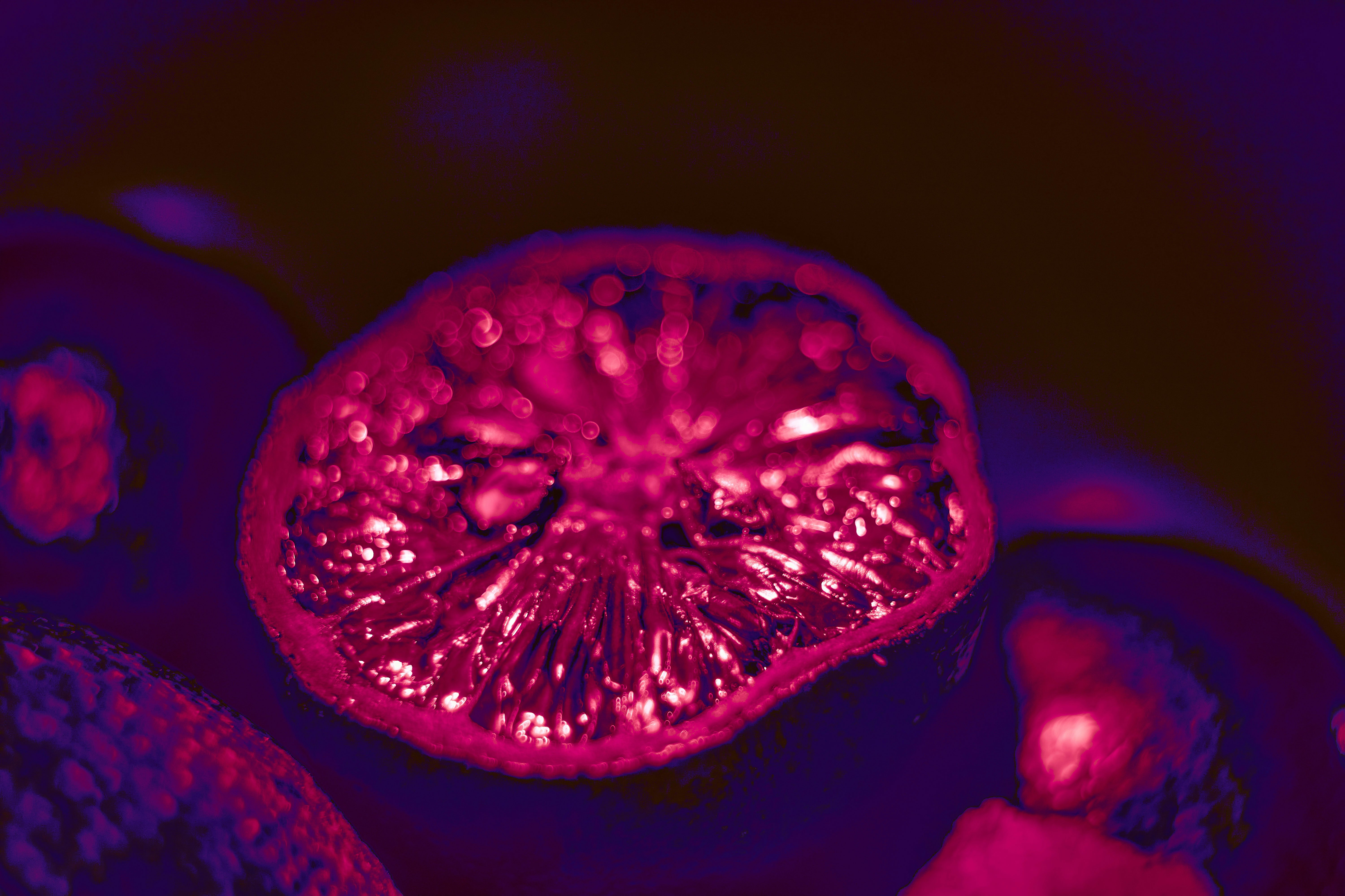red fruit with water droplets
